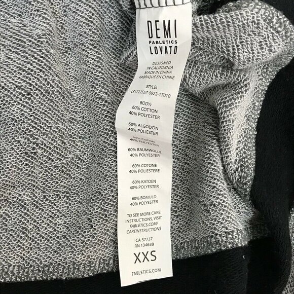 Demi Lovato Fabletics Odessa Midi Sweatshirt XXS - Picture 5 of 5